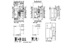 Architectural plan of house design with detail dimension in AutoCAD ...