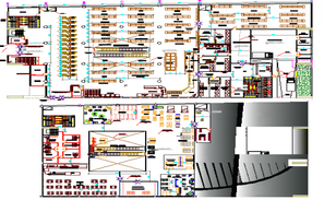 Shopping Center Floor Plan Design Layout Plan - Cadbull