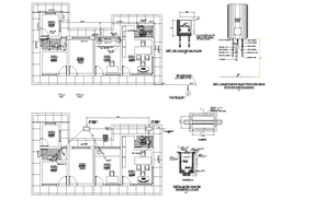 Small library building drawing in dwg file. - Cadbull