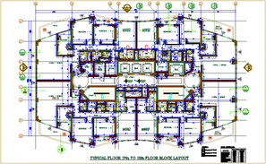 3 Bedroom Apartment Furniture Layout Plan Design DWG File - Cadbull