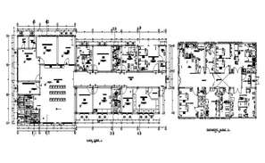 Architectural first floor and second floor layout plan detail dwg file ...