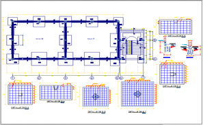 Semi- spiral stair section and elevation view dwg files - Cadbull