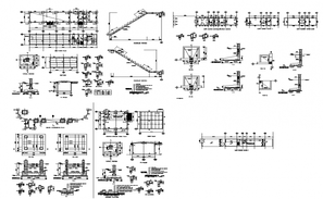 Stairways section and constructive structure cad drawing details dwg ...