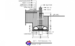 Bridge Foundation Plan And Section Drawing In Dwg File. - Cadbull