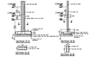 Raft foundation plan detail dwg file - Cadbull