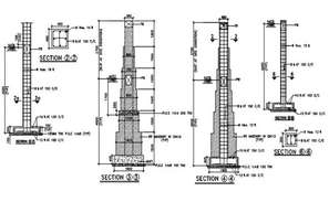 Footing detail and wall section view dwg file - Cadbull