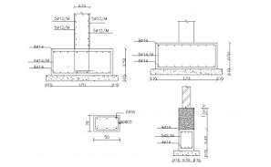Beam Column Steel Design CAD Structural Drawing - Cadbull