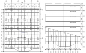 Wall section plan detail dwg file - Cadbull