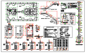 Structure Column Foundation Design AutoCAD File Drawing - Cadbull