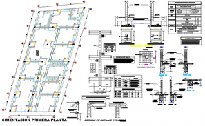 Load bearing wall detail autocad file - Cadbull