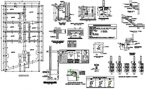 Plinth road level detail dwg file - Cadbull