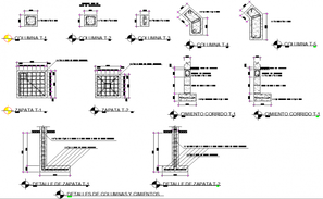 Percolation well plan and section dwg file - Cadbull