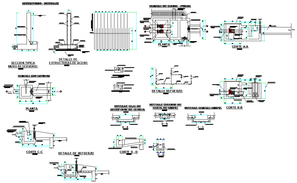 Construction detail layout and plan - Cadbull