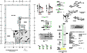 Side wall construction cad drawing details dwg file - Cadbull