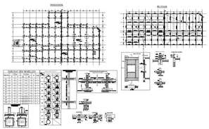 Common column elevation blocks cad drawing details dwg file - Cadbull