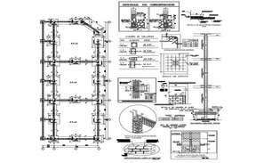 An office detail of the school building is given in this 2D Autocad DWG ...