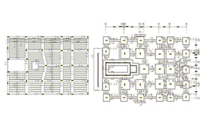 Combine Footing Pad Foundation Column Structure Design Cadbull