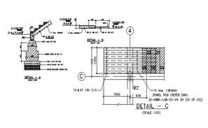 Sectional plan of the Pile Cap. Download AutoCAD DWG file. - Cadbull