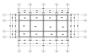 Detail of working business hub plan autocad file - Cadbull