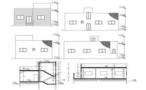 AutoCAD House Building Cross Section Drawing DWG File - Cadbull