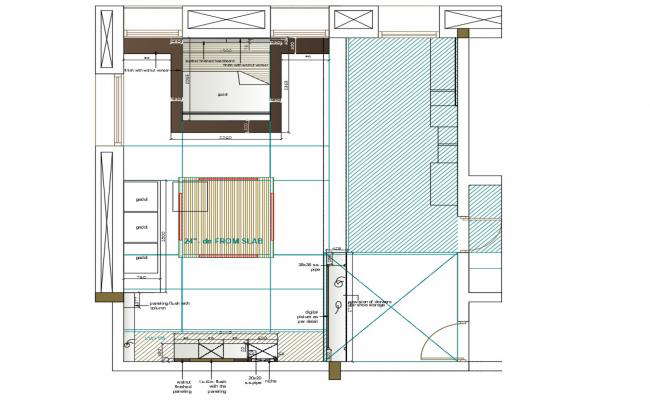 Bedroom Elevation Design AutoCAD Drawing Free Download - Cadbull