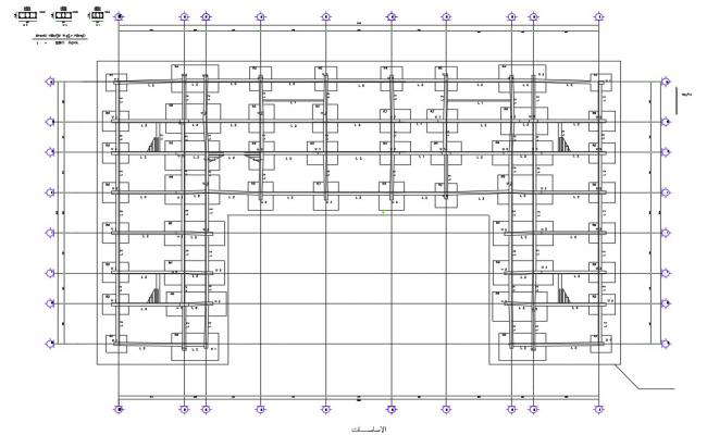 RCC Column Foundation And Slab Structure Free DWG Drawing - Cadbull