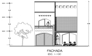 Luxuries villa facade elevation and plan cad drawing details dwg file ...