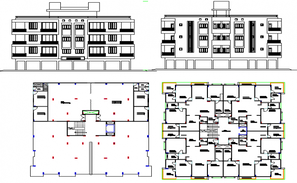 2 BHK Apartment Floor Plan Design DWG File - Cadbull