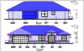 2 Story House project dwg file - Cadbull