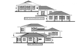 35'X65' House Ground Floor And First Floor Plan Drawing DWG File - Cadbull