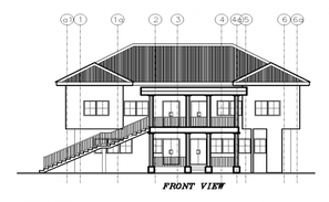 9x10m house plan of Longitudinal section view of septic tank is given ...