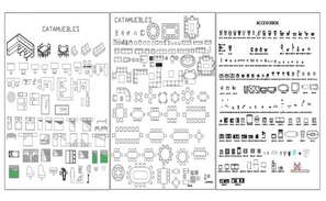 Furniture blocks DWG CAD drawing file is given.Download now. - Cadbull