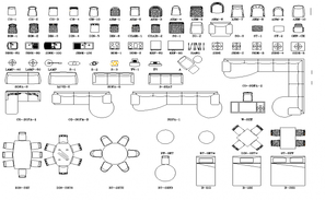 Dining table plan design view dwg file - Cadbull