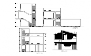 Architecture House Section CAD Drawing DWG File - Cadbull