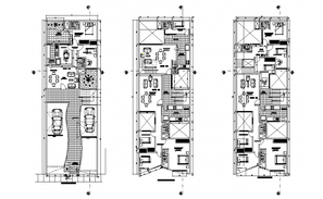 Drawing of residential house with roof plan in AutoCAD - Cadbull