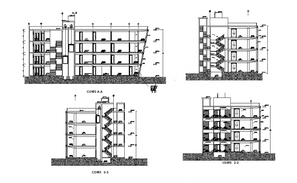 Architectural Office Plan & Parking Lay-out detail - Cadbull