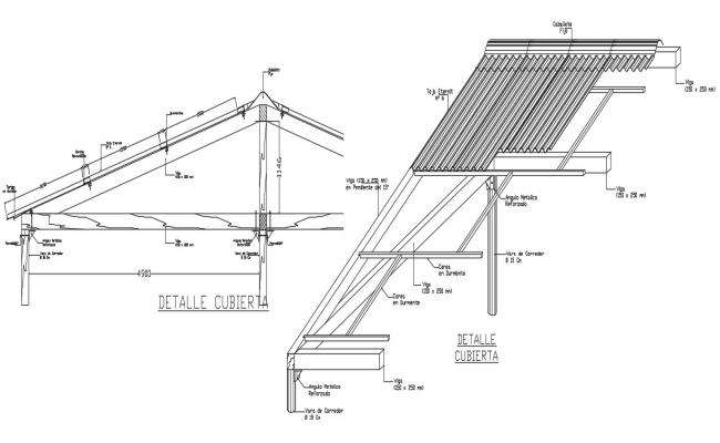 Roof and terrace plan of building drawings autocad file - Cadbull