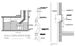 Wall section and construction auto-cad details dwg file - Cadbull