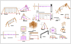 Park plan detail view dwg file - Cadbull