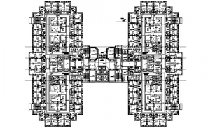 General hospital building plan has given in this 2D Autocad DWG drawing ...