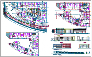 Fire station elevation detail drawing in dwg AutoCAD file. - Cadbull