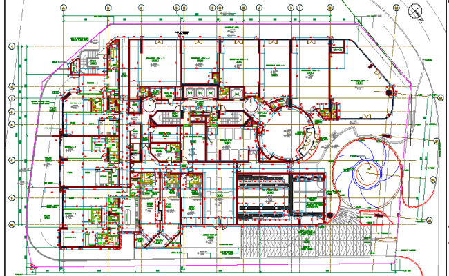 Armenian Church trauma center layout plan drawing in dwg AutoCAD file ...