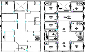 Layout plan of a corporate office dwg file - Cadbull