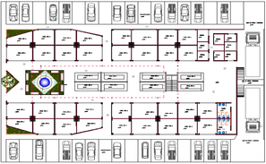 Shopping mall basement floor and floor plan cad drawing details dwg ...