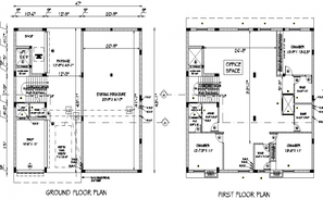 Elevation Commercial office plan layout file - Cadbull