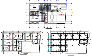 Elevation and section Project faculty of architecture detail dwg file ...