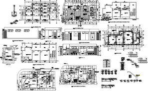 Health club detail plan view layout autocad file - Cadbull