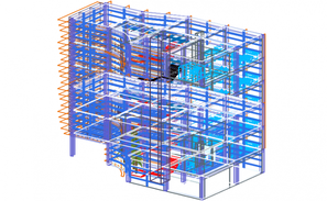 Section high rise building plan detail - Cadbull