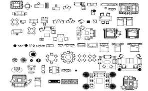 Pillow And Cushion Top View CAD Blocks Free Download - Cadbull