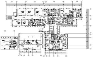 Hospital With Medical College Floor Plan CAD Drawing DWG File - Cadbull